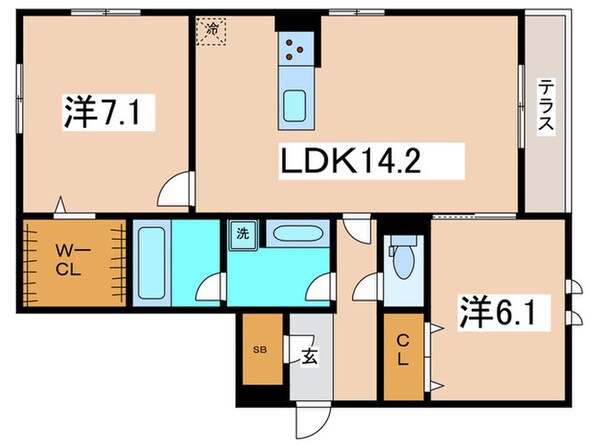 Vievle阿倍野播磨町の物件間取画像